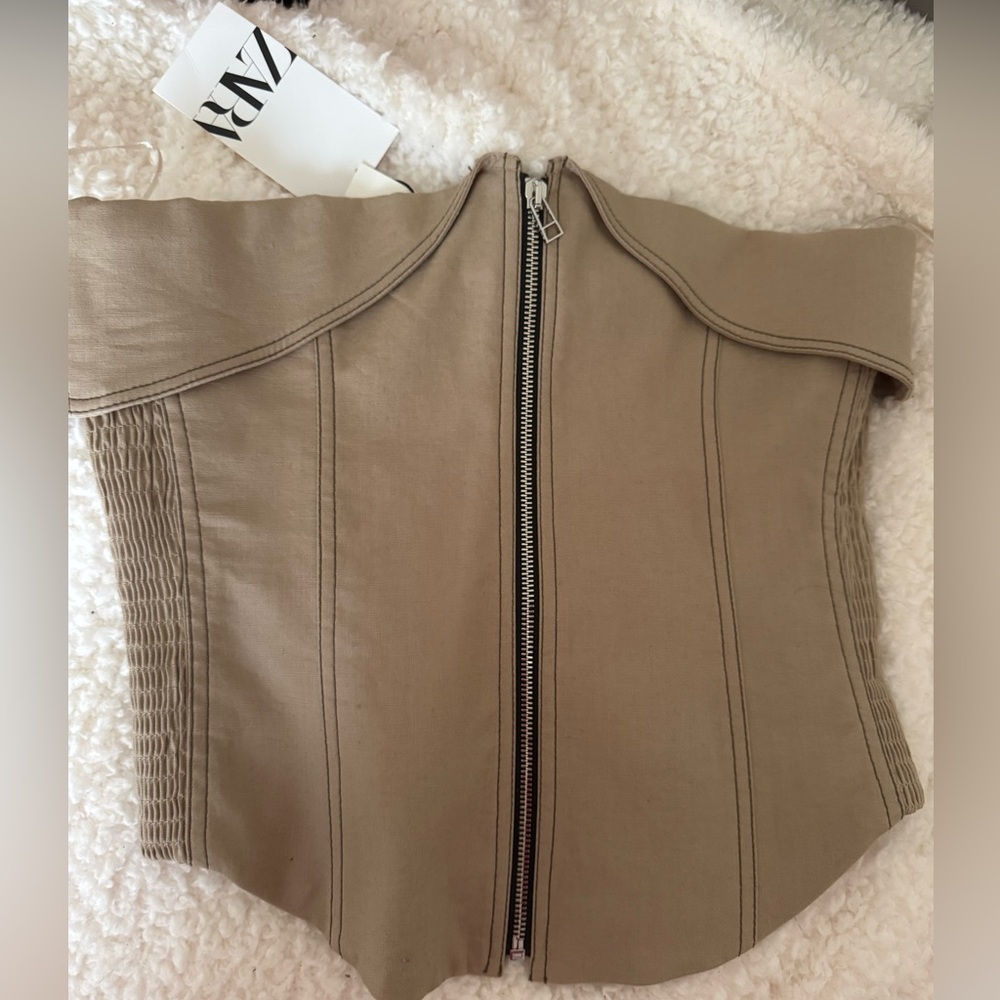 New Zara zip corset